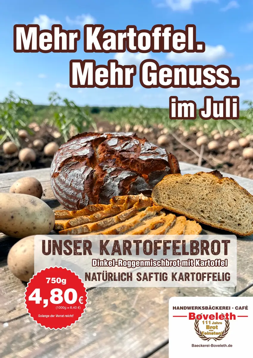 Bäckerei Boveleth Brot des Monats Juli 2026 Bäckerei Boveleth Brot des Monats Juli 2026